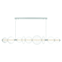 Eurofase Lighting Atomo 74" Wide LED Linear Chandelier Chrome / Clear