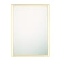 Eurofase Lighting Nixon 30" W x 42" H Modern Rectangular AluminumBathroom Wall Mirror with LED Lighting Gold