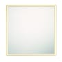 Eurofase Lighting Nixon 36" W x 36" H Modern Square AluminumBathroom Wall Mirror with LED Lighting Gold