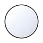 Eurofase Lighting Cerissa 30" Diameter Modern Circular Bathroom Wall Mirror with LED Lighting Black