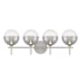 Eurofase Lighting Iissa 4 Light 30" Wide Vanity Light Satin Nickel