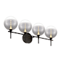 Eurofase Lighting Iissa 4 Light 30" Wide Vanity Light Matte Black