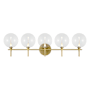 Eurofase Lighting Iissa 5 Light 36" Wide Vanity Light Gold