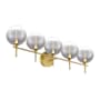 Eurofase Lighting Iissa 5 Light 36" Wide Vanity Light Gold