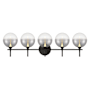 Eurofase Lighting Iissa 5 Light 36" Wide Vanity Light Matte Black