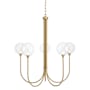 Eurofase Lighting Iissa 34" Wide Chandelier Gold / Clear Glass