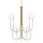 Eurofase Lighting Iissa 40" Wide Chandelier Gold / Clear Glass