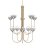Eurofase Lighting Iissa 40" Wide Chandelier Gold / Smoked Glass