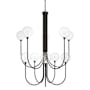 Eurofase Lighting Iissa 40" Wide Chandelier Matte Black / Clear Glass