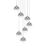 Eurofase Lighting Iissa 21" Wide Chandelier Gold / Smoked Glass