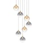 Eurofase Lighting Iissa 21" Wide Chandelier Gold / Mixed Glass