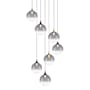 Eurofase Lighting Iissa 21" Wide Chandelier Gold-Black / Smoked Glass
