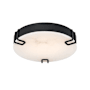 Eurofase Lighting Noga 16" Wide Flush Mount Drum Ceiling Fixture Matte Black