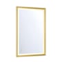Eurofase Lighting Artell 36"W x 24"H Rectangular Flat Aluminum Framed Wall Mounted Bathroom Mirror with Lighting Brushed Gold