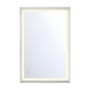 Eurofase Lighting Artell 36"W x 24"H Rectangular Flat Aluminum Framed Wall Mounted Bathroom Mirror with Lighting Brushed Silver