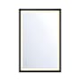 Eurofase Lighting Artell 36"W x 24"H Rectangular Flat Aluminum Framed Wall Mounted Bathroom Mirror with Lighting Brushed Black