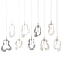 Eurofase Lighting Norah 51" Wide Crystal Linear Chandelier Gold