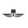 Eurofase Lighting Seraph 25" Wide 3000K LED Flush Mount Ceiling Fixture Black