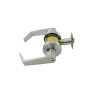 Falcon W Series Storeroom Keyed Entry Lever Set with Dane Lever and Small Rose Satin Chrome