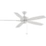 Fanimation Aire Deluxe 52" 5 Blade Energy Star Indoor Ceiling Fan - Blades Included, and  FanSync Compatible Matte White
