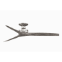 Fanimation Spitfire 60" 3 Blade Indoor / Outdoor Ceiling Fan Brushed Nickel / Weathered Wood
