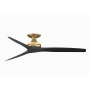 Fanimation Spitfire 60" 3 Blade Indoor / Outdoor Ceiling Fan Brushed Satin Brass / Black