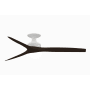 Fanimation Spitfire 60" 3 Blade Indoor / Outdoor Ceiling Fan Matte White / Dark Walnut