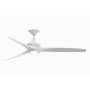 Fanimation Spitfire 60" 3 Blade Indoor / Outdoor Smart LED Hanging Ceiling Fan Matte White / Matte White