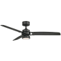 Fanimation Amped 52" 3 Blade Indoor Smart LED Hanging Ceiling Fan Black