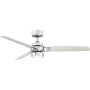 Fanimation Amped 52" 3 Blade Indoor Smart LED Hanging Ceiling Fan Brushed Nickel
