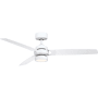 Fanimation Amped 52" 3 Blade Indoor Smart LED Hanging Ceiling Fan Matte White