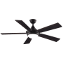 Fanimation Celano V2 52" 5 Blade Indoor Ceiling Fan - Remote Control and LED Light Kit Included Dark Bronze