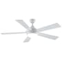 Fanimation Celano V2 52" 5 Blade Indoor Ceiling Fan - Remote Control and LED Light Kit Included Matte White