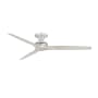 Fanimation Spitfire DC 64" 3 Blade Indoor / Outdoor Smart Ceiling Fan Brushed Nickel