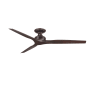 Fanimation Spitfire DC 64" 3 Blade Indoor / Outdoor Smart Ceiling Fan Dark Bronze / Dark Walnut