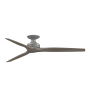 Fanimation Spitfire DC 64" 3 Blade Indoor / Outdoor Smart Ceiling Fan Galvanized / Weathered Wood