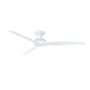 Fanimation Spitfire DC 64" 3 Blade Indoor / Outdoor Smart Ceiling Fan Matte White