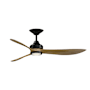 Fanimation Aviara 60" 3 Blade Indoor / Outdoor Smart LED Ceiling Fan Black / Koa