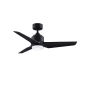 Fanimation TriAire Custom 60" 3 Blade Indoor / Outdoor LED Ceiling Fan with Remote Control Black / Black