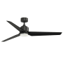 Fanimation TriAire Custom 60" 3 Blade Indoor / Outdoor LED Ceiling Fan with Remote Control Dark Bronze / Black
