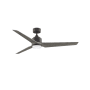 Fanimation TriAire Custom 60" 3 Blade Indoor / Outdoor LED Ceiling Fan with Remote Control Matte Greige / Weathered Wood