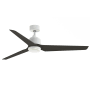 Fanimation TriAire Custom 60" 3 Blade Indoor / Outdoor LED Ceiling Fan with Remote Control Matte White / Dark Walnut