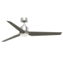 Fanimation TriAire Custom 60" 3 Blade Indoor / Outdoor LED Ceiling Fan with Remote Control Silver / Weathered Wood
