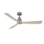 Fanimation Kute 52" 3 Blade Outdoor Ceiling Fan with Remote Control Antique Graphite