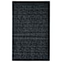 Feizy Ferron 2' x 3' Cotton and Wool Hand Woven Solid Rectangle Throw Rug From the Formoso Collection Coal