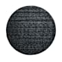 Feizy Ferron 8' x 8' Wool Hand Loomed Solid Round Area Rug From the Formoso Collection Coal