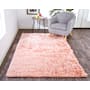 Feizy Shag 2' x 3-1/4' Cotton Hand Tufted Solid Rectangle Throw Rug From the Fiona Collection Blush
