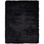 Feizy Shag 2' x 3-1/4' Cotton Hand Tufted Solid Rectangle Throw Rug From the Fiona Collection Coal