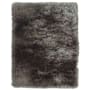 Feizy Shag 2' x 3-1/4' Cotton Hand Tufted Solid Rectangle Throw Rug From the Fiona Collection Fossil Gray