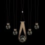 Fine Art Handcrafted Lighting ARIA 10 Light 43" Wide LED Linear Pendant Soft Ombre Bronze